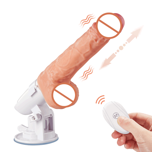 Dildo multifunzione 4 in 1 con ventosa rotante 145 °