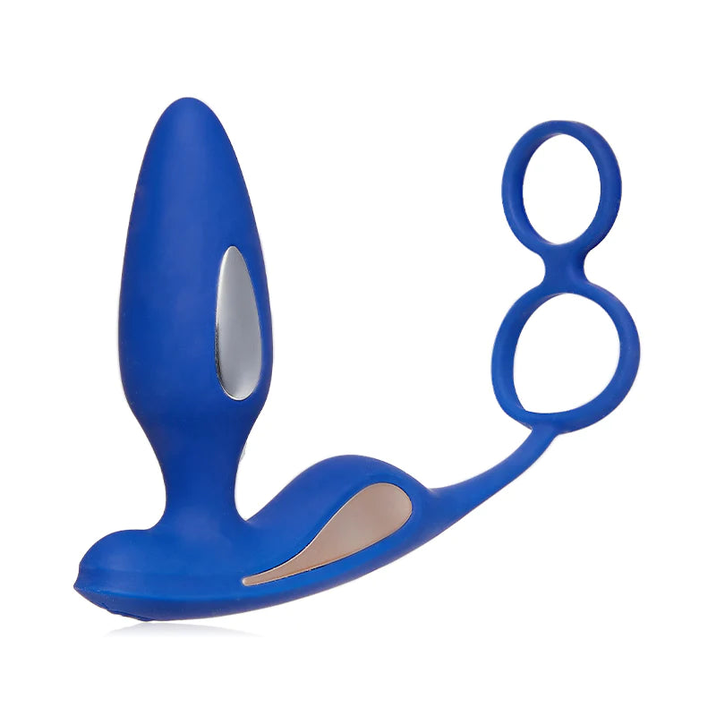 Vibromasseur prostatique 2 en 1 Choc électrique