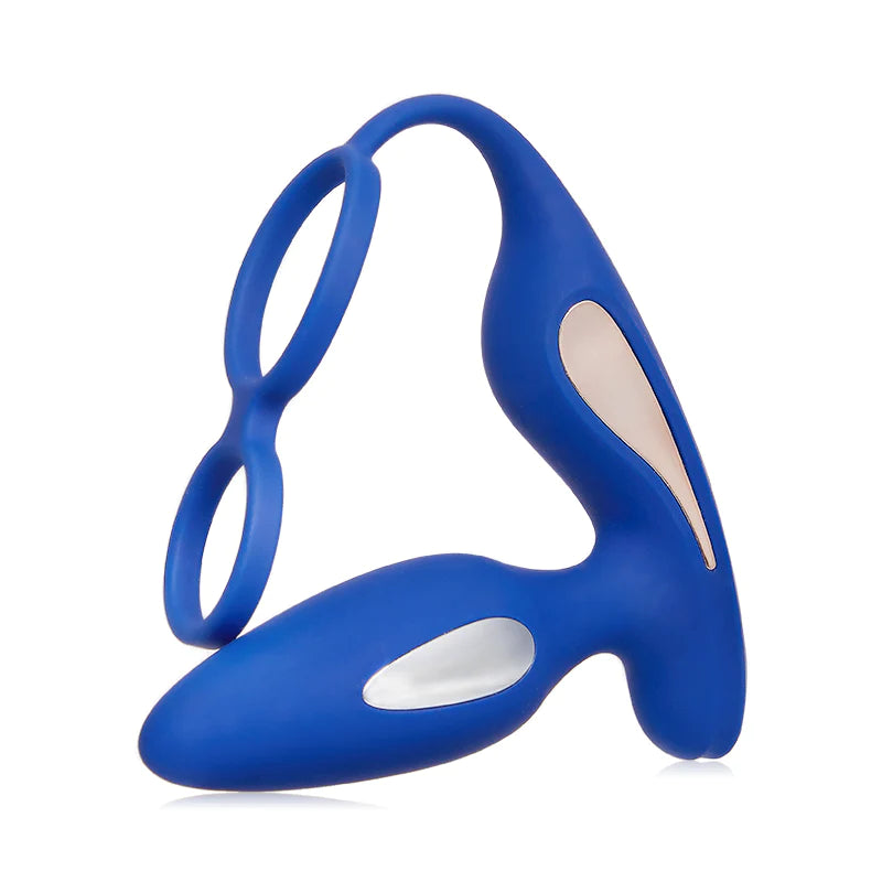 Vibromasseur prostatique 2 en 1 Choc électrique