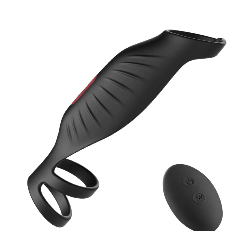 Anneau de pénis efficace de trou par Vibration avec 9 fréquences