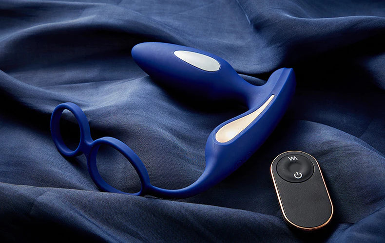 Vibromasseur prostatique 2 en 1 Choc électrique