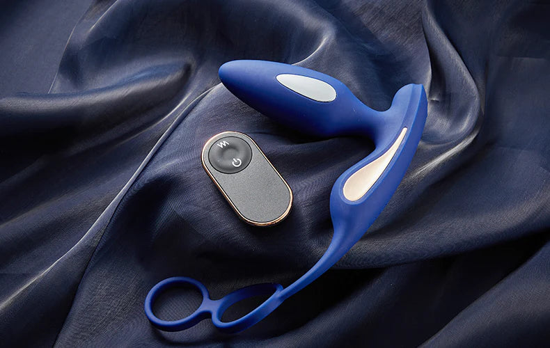 Vibromasseur prostatique 2 en 1 Choc électrique