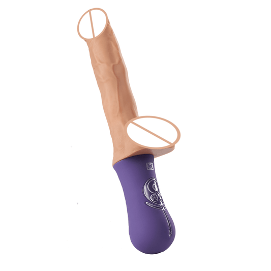 3 IN 1 Realistischer Dildo 6 Stoßen 10 Vibrieren - Seekheart