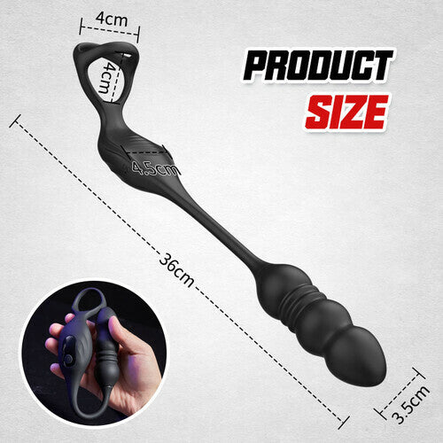 MIKE 9 Vibration and Pulsations Wearable Anal Plug