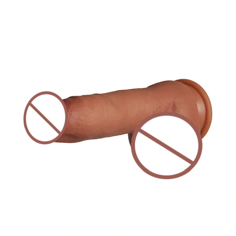 Realistischer Dildo mit pralle Hoden 3,5 CM