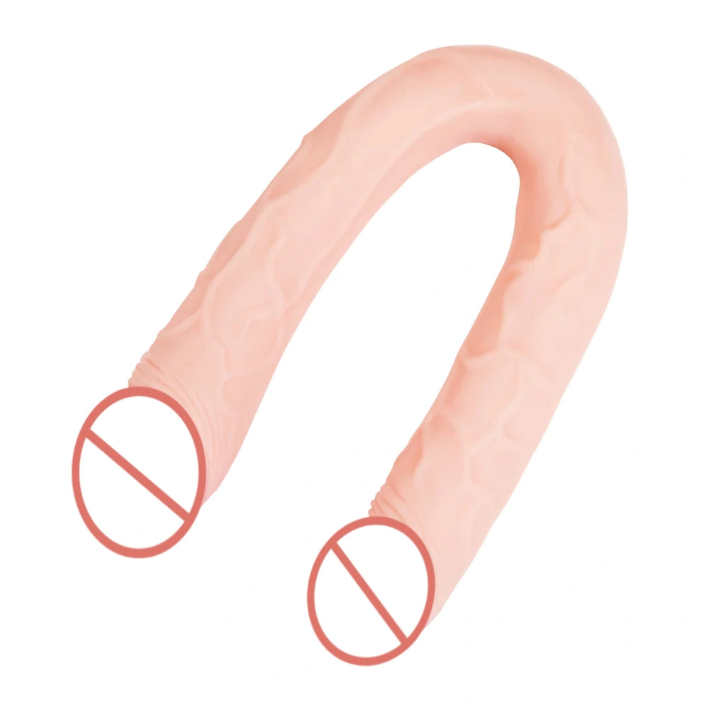 Realistische dubbele dildo voor vrouwen, lesbische mannen, homo's