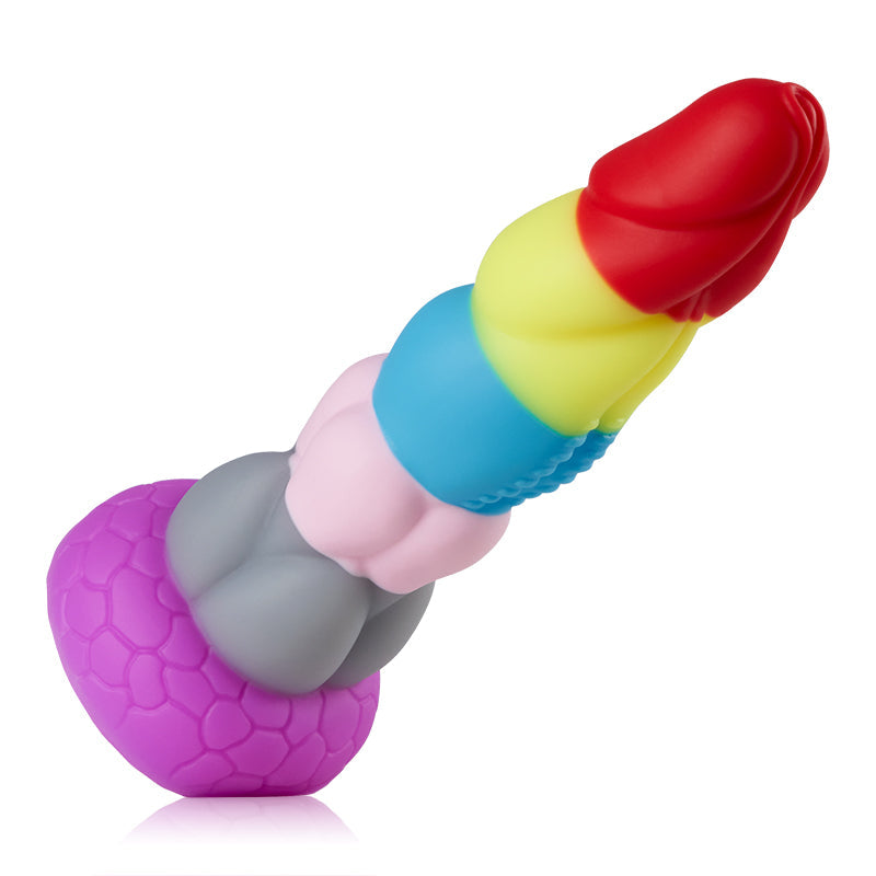 Rainbow dildo grande con ventosa