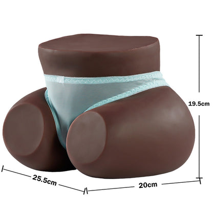 Mantou Marrón-negro 1:1 Masturbador Realista 5 kg