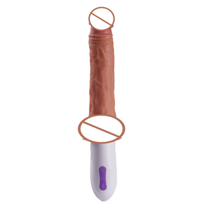 4-in-1 multifunctionele dildo met 145 &deg; draaibare zuignap