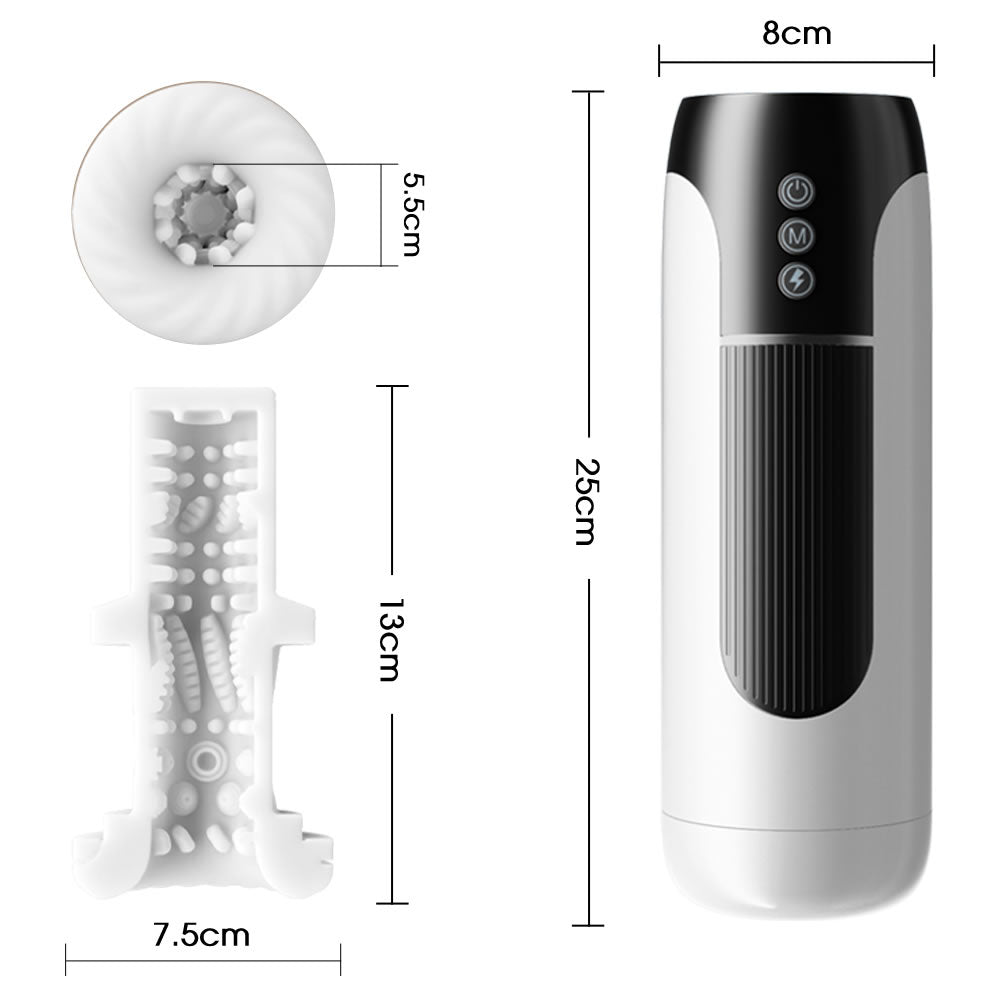 Hands Free Sex Toy Vibration Telescopic Heater With Voice